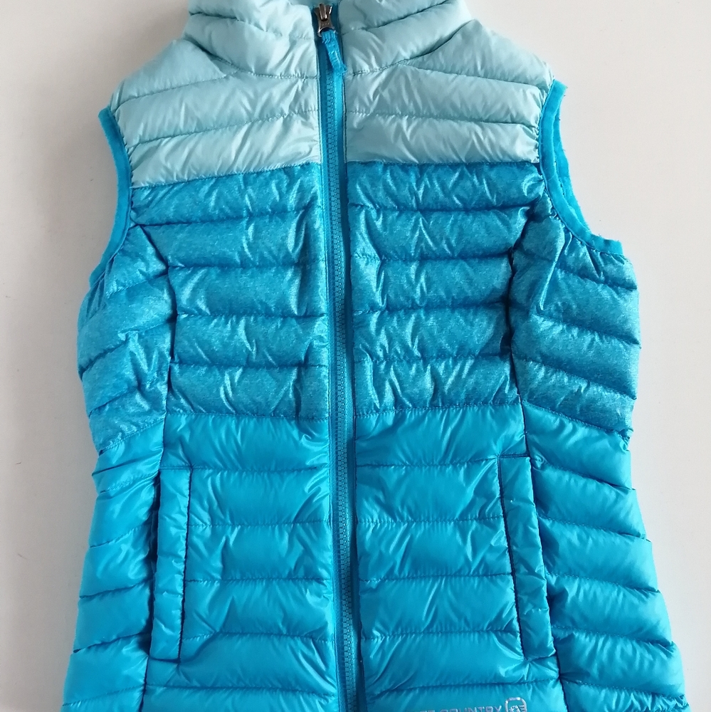 Girl's down puffer vest (packable)